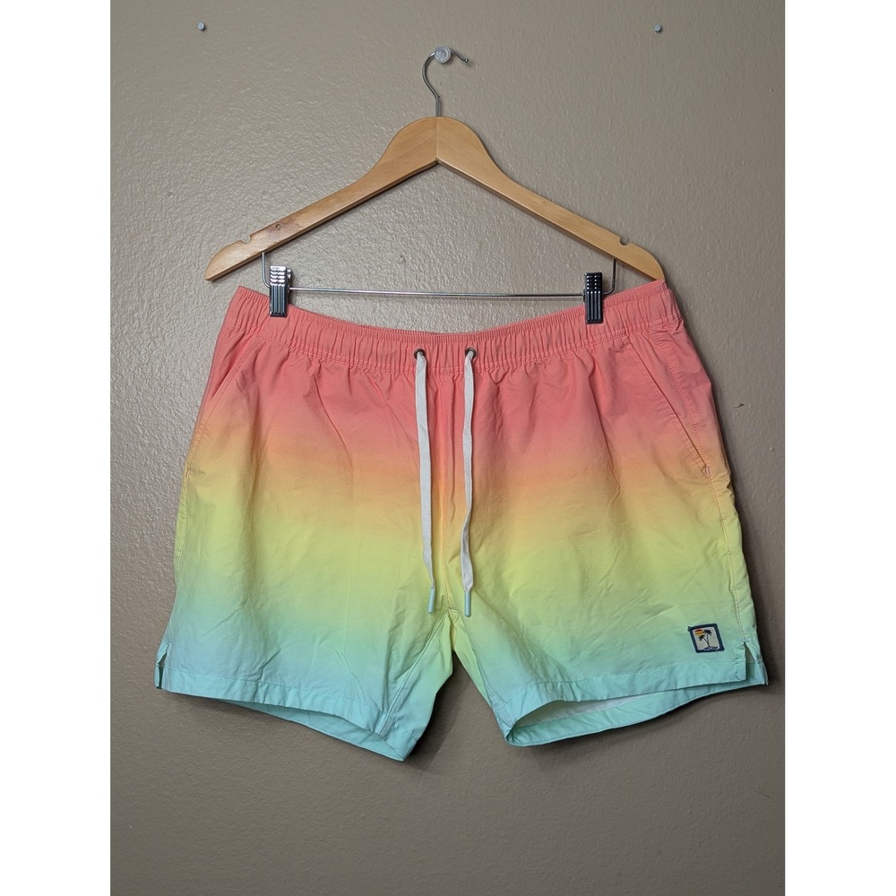 Marine Layer Swim Trunks Mens XL Multi Ombre Beachwear Gradient Summer Shorts